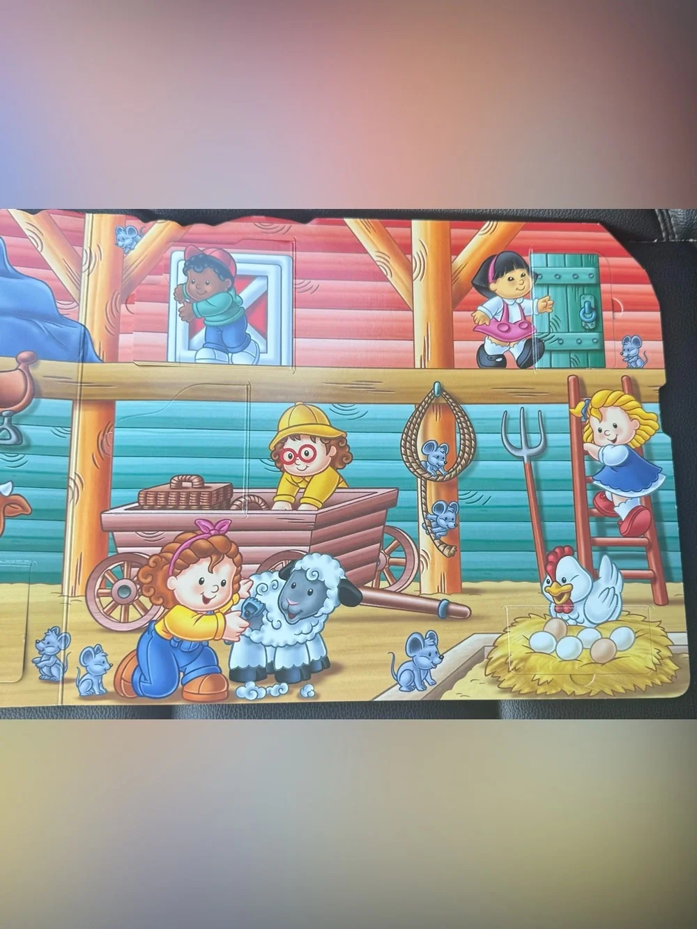 Fisher-Price Little People Let’s Go to the Farm Lift-the-Flap Book